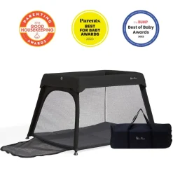 Silver Cross Sleep & Go Travel Crib - Carbon