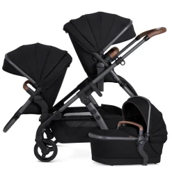 Silver Cross Wave 3 Complete Single-to-Double Stroller - Licorice