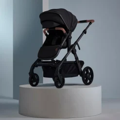 Silver Cross Wave 3 Complete Single-to-Double Stroller - Licorice