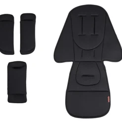 Silver Cross Wave 3 Seat Liner and Harness Pad Set - Licorice