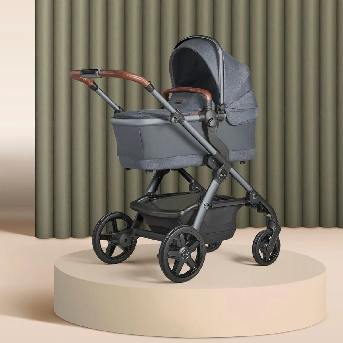 Silver Cross Wave Tandem Bassinet - Lunar