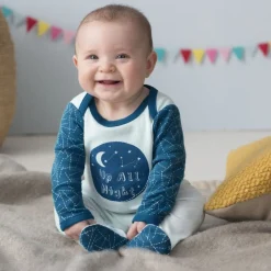 Skip Hop Baby Says Footie, Up All Night - Galaxy (6 Months)
