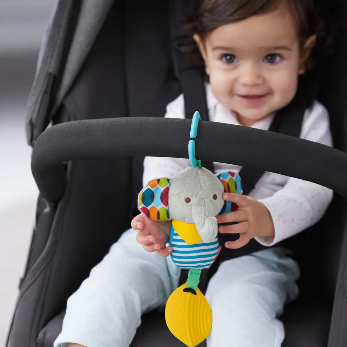 Skip Hop Bandana Buddies Chime & Teethe Toy - Elephant