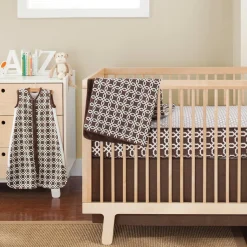 Skip Hop Complete Sheet 4 Crib Piece Set - Chocolate Lattice