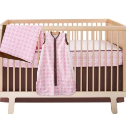 Skip Hop Complete Sheet 4 Piece Crib Set - Pink Lattice