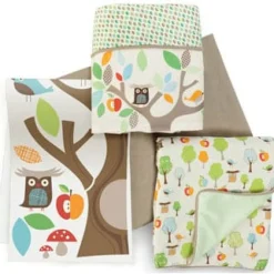 Skip Hop Complete Sheet 4 Piece Crib Set - Treetop Friends