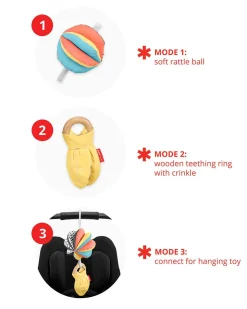 Skip Hop Discoverosity 3-In-1 Montessori-Inspired Stroller Toy