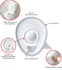 Skip Hop Easy-Store Toilet Trainer - White