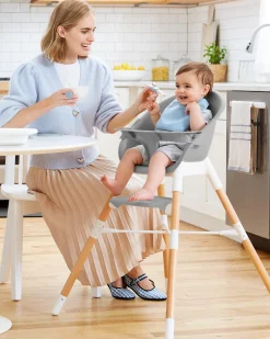Skip Hop EON 4-in-1 High Chair - Grey / White