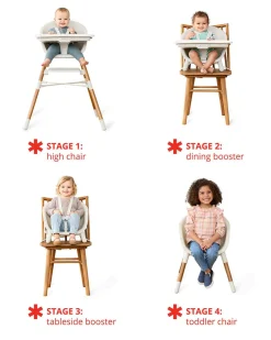 Skip Hop EON 4-In-1 High Chair - Oat
