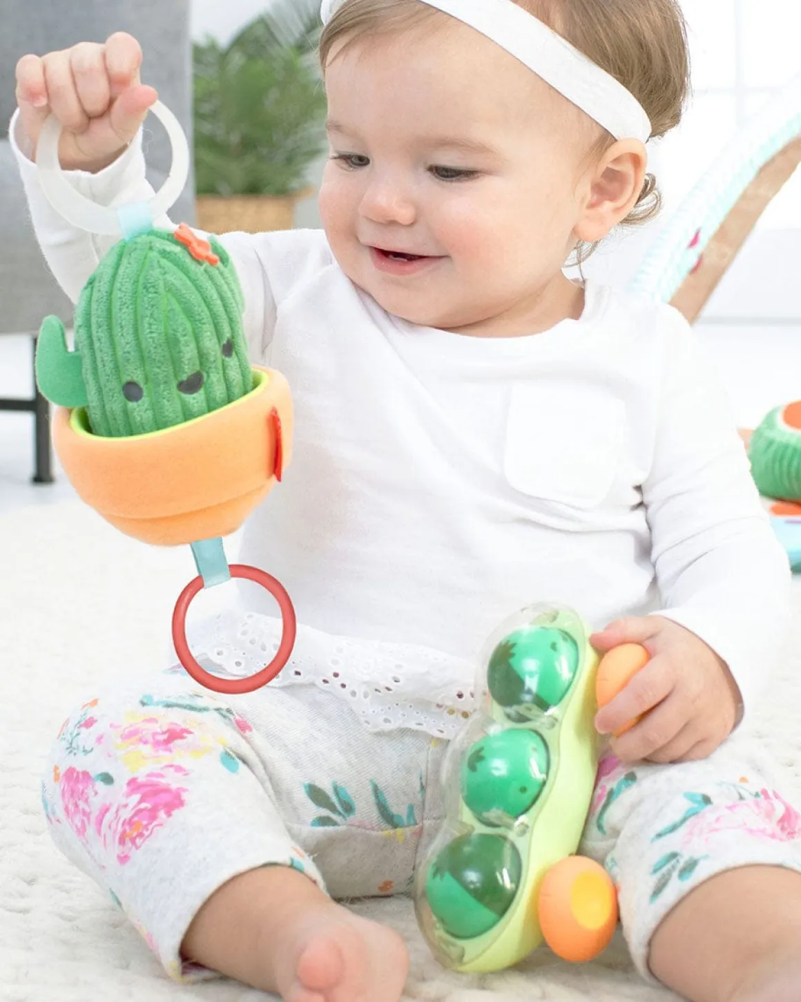 Skip Hop Farmstand Jitter Stroller Toy - Cactus