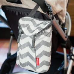 Skip Hop Grab & Go Double Bottle Bag - Black