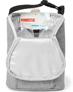 Skip Hop Grab & Go Double Bottle Bag - Grey Melange
