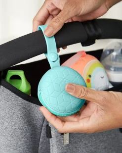 Skip Hop Grab & Go Silicone Pacifier Holder - Teal