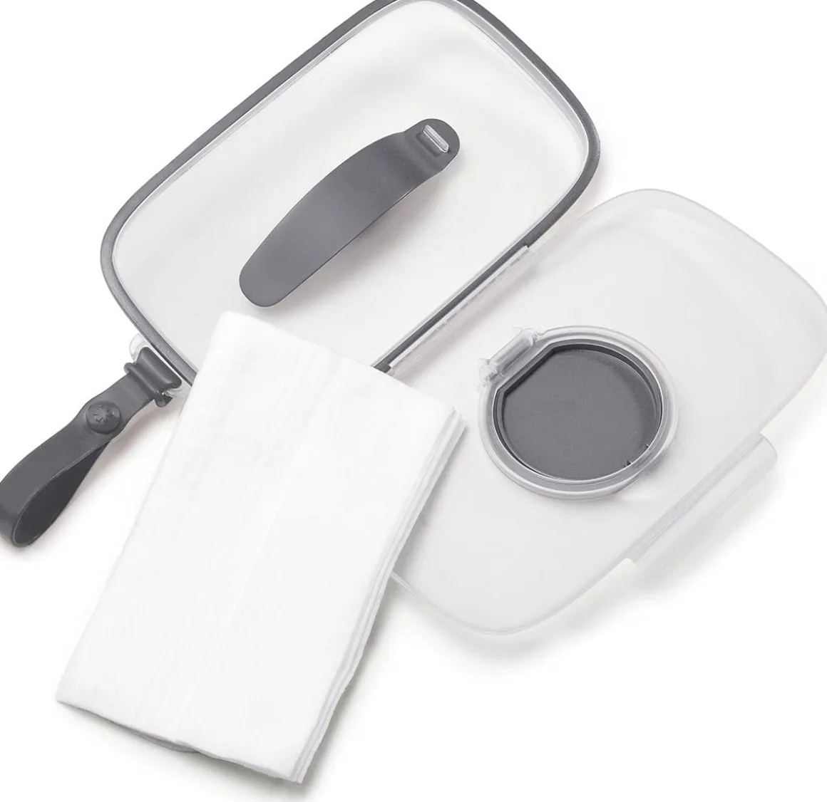 Skip Hop Grab & Go Snug Seal Wipes Case - Grey
