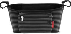 Skip Hop Grab & Go Stroller Organizer - Black/Grey Stripes
