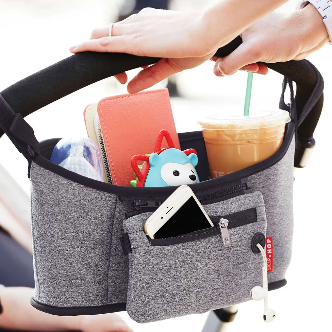 Skip Hop Grab & Go Stroller Organizer - Heather Grey