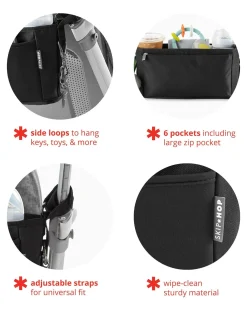 Skip Hop Grab & Go Ultra Stroller Organizer - Black
