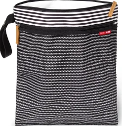 Skip Hop Grab & Go Wet/Dry BagÊ- Black/White Stripe