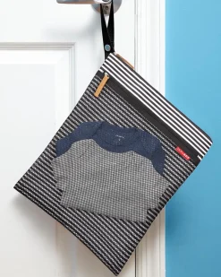 Skip Hop Grab & Go Wet/Dry BagÊ- Black/White Stripe