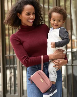 Skip Hop Greenwich Convertible Hip Pack Diaper Bag - Dusty Rose
