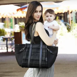 Skip Hop Highline Tote Diaper Bag - Black Granite