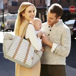 Skip Hop Highline Tote Diaper Bag - Oyster Stripe