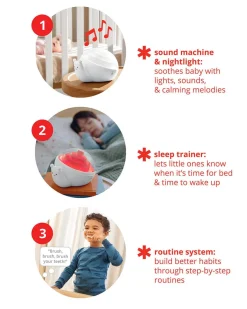 Skip Hop 3-in-1 Smart Snail Sound & Routine Machine