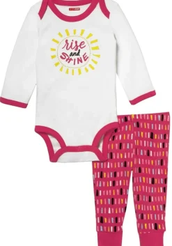 Skip Hop Long Sleeve Bodysuit & Pant Set, Rise & Shine - Confetti (3 Months)