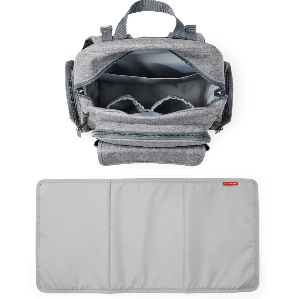 Skip Hop Luna Backpack Diaper Bag - Grey
