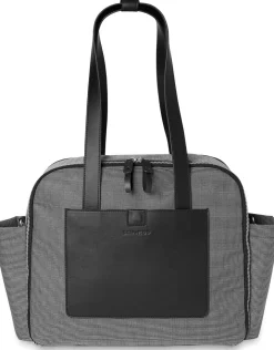 Skip Hop Madison Square Diaper Tote - Black/White Grid