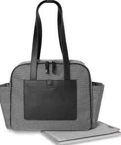 Skip Hop Madison Square Diaper Tote - Black/White Grid