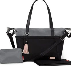 Skip Hop Nolita Neoprene Tote Diaper Bag - Black/Grey