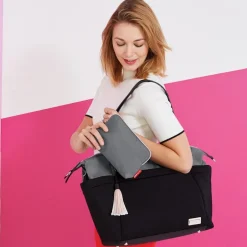 Skip Hop Nolita Neoprene Tote Diaper Bag - Black/Grey