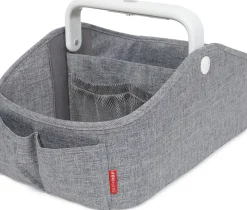 Skip Hop Nursery Style Light-Up Diaper Caddy - Grey
