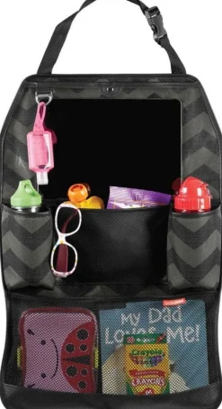 Skip Hop On The Go Style Driven Back Seat Organizer - Tonal Chevron