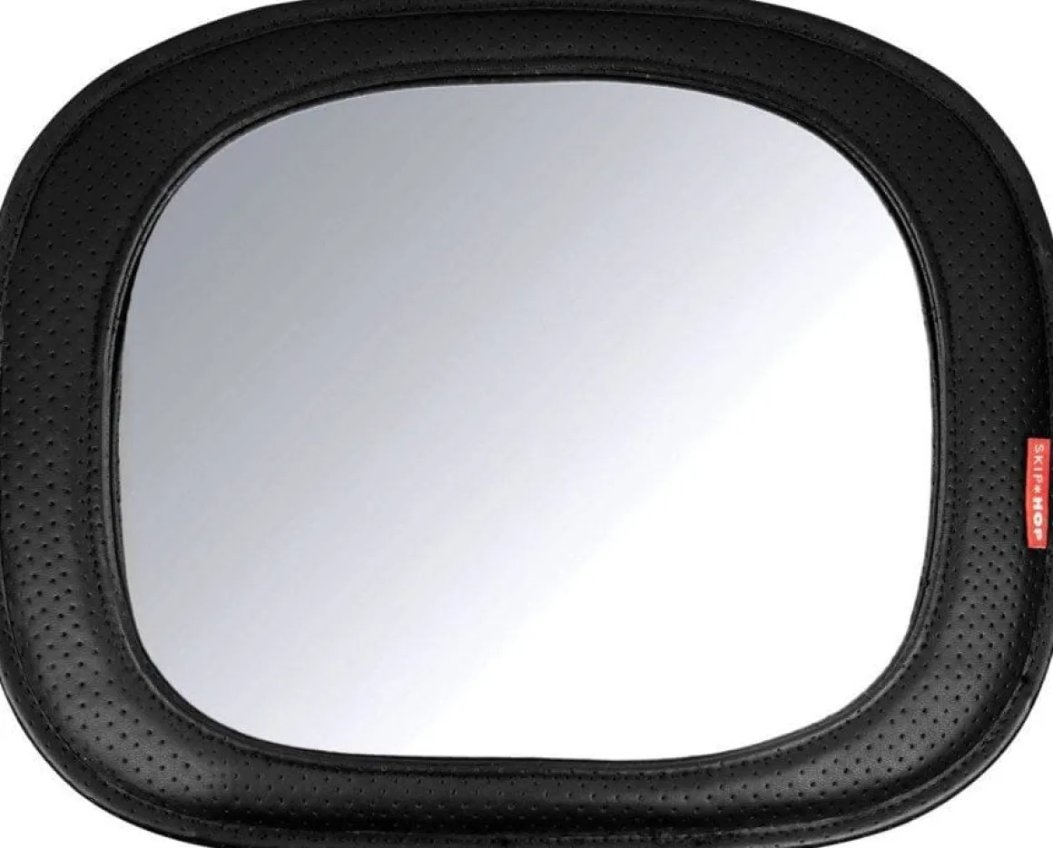 Skip Hop On The Go Style Driven Back Seat Vehicle Mirror - Tonal Chevron