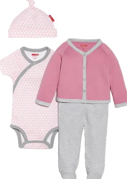 Skip Hop Petite Triangles 4-Piece Welcome Home Set - Pink (3 Months)