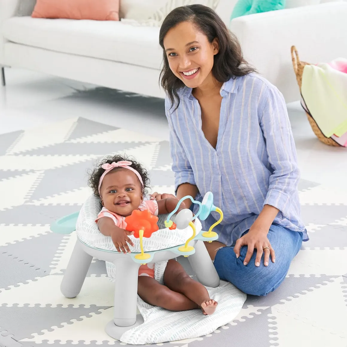 Skip Hop Silver Lining Cloud 2-in-1 Activity Floor Seat