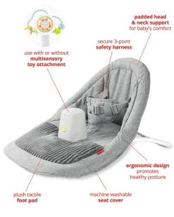 Skip Hop Silver Lining Cloud Upright Activity Floor Seat - Grey