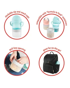 Skip Hop Sip To Snack 2-in-1 Set - Teal / Grey