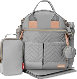 Skip Hop Suite 6-In-1 Diaper Backpack Set - Dove
