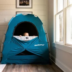 SlumberPod Privacy Canopy with Fan - Black / Gray