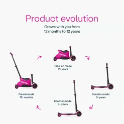 SmarTrike Xtend Ride On & Scooter - Fuchsia