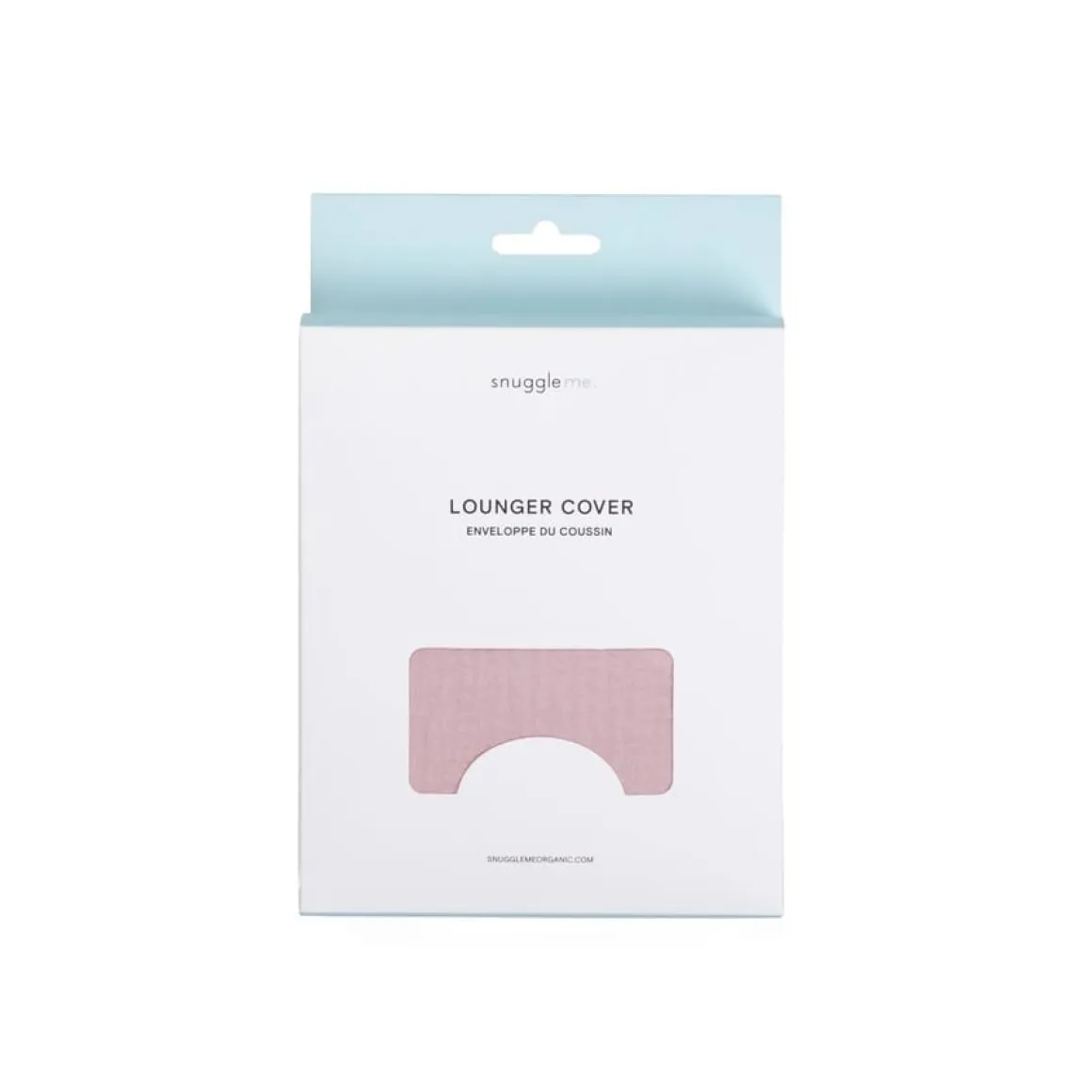 Snuggle Me Lounger Curve Muslin Cover - Petal