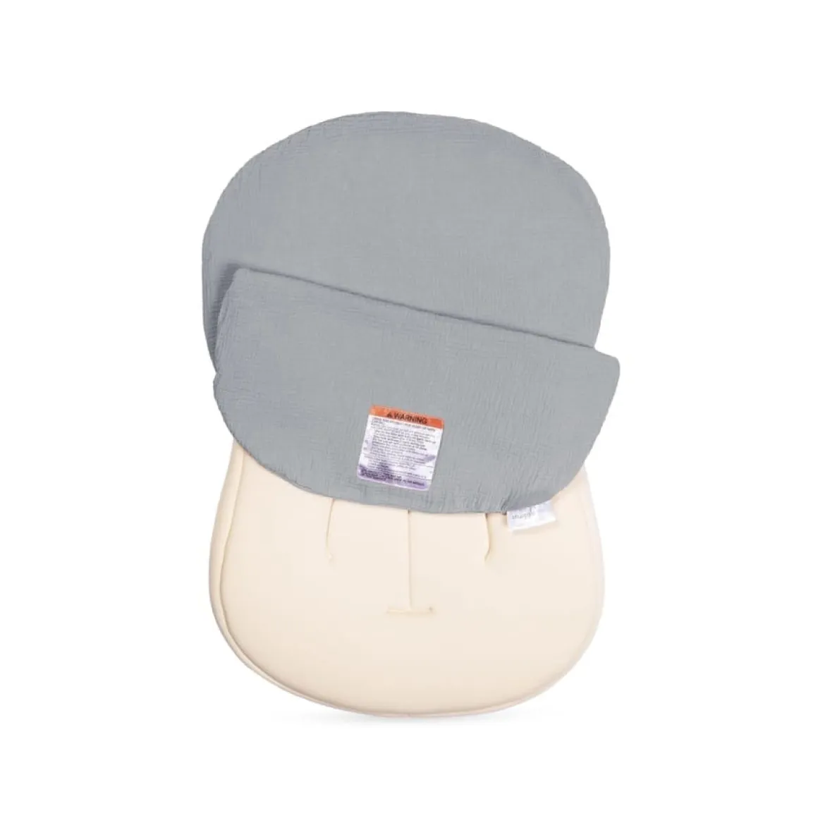 Snuggle Me Lounger Curve Muslin Cover - Stone