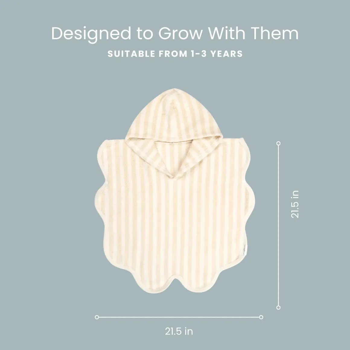 Snuggle Me Poncho Towel - Natural