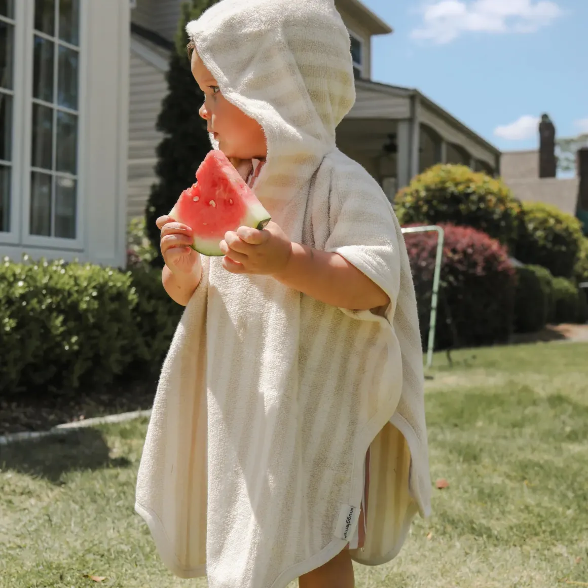 Snuggle Me Poncho Towel - Natural