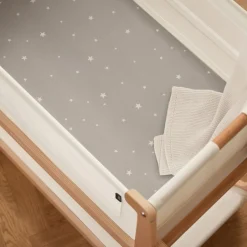 Snuz Bassinet Fitted Sheets, 2 Pack - Grey/Star