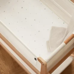 Snuz Bassinet Fitted Sheets, 2 Pack - White/Star